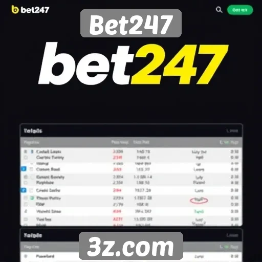 Análise da interface do usuário do Bet247